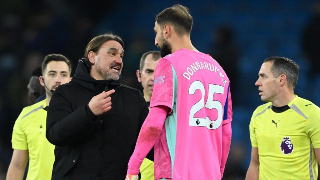 Farke Accuses City’s Donnarumma of ‘Bending the Rules’ in Tense Premier League Clash